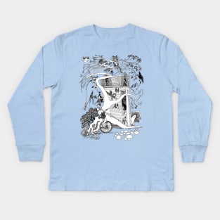 Strange House in the Woods Kids Long Sleeve T-Shirt